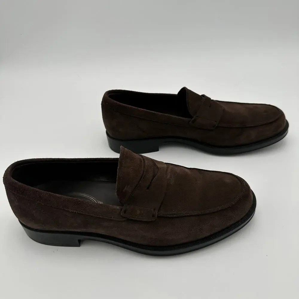 Sz 5.5 Tod's Gommino Loafers in Suede Mens Shoes Made in Italy